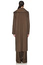 view 4 of 4 Double-Faced Wool Scarf Coat in Taupe
