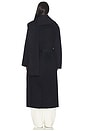 view 4 of 4 Signature Double-faced Scarf Coat in Navy