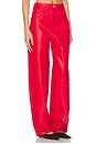 view 2 of 6 Baggy Leather Trouser in Rosso