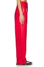 view 3 of 6 Baggy Leather Trouser in Rosso