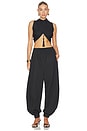view 5 of 6 Balloon Track Pants in Black