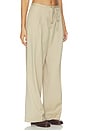view 2 of 6 Relaxed Drawstring Trousers in Beige