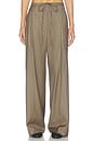 view 2 of 7 Relaxed Drawstring Trousers in Desert	Brown