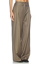 view 4 of 7 Relaxed Drawstring Trousers in Desert	Brown