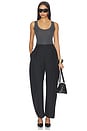 view 6 of 7 Puck Sculptural Tailored Trouser in Black