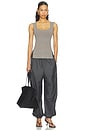 view 5 of 6 PANTALONES DEPORTIVOS DE CORTE GLOBO BALLOON TRACK PANTS in Dark Grey Melange