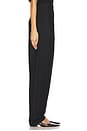 view 3 of 6 Round Leg Shaped Tailored Trousers in Black