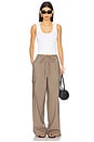 view 5 of 6 Tailored Cargo Trousers in Taupe