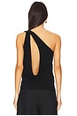 view 5 of 6 Sculptural Open Back Top in Black