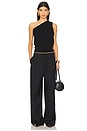 view 6 of 6 Sculptural Open Back Top in Black