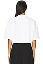 view 3 of 4 Wide Cropped T-Shirt in White
