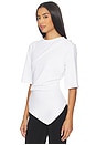 view 3 of 5 Re-Invented Twisted T-Shirt in Optic White