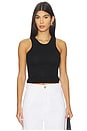 view 1 of 4 Racerback Merino Jersey Top in Black