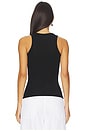 view 3 of 4 Racerback Merino Jersey Top in Black
