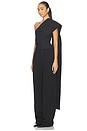 view 2 of 3 One-shoulder Cape Top in Black