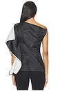 view 4 of 5 Sculptural Double Layered Top in Black