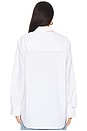 view 3 of 4 Deconstructed Cotton Shirt in Optic White