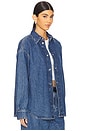 view 2 of 4 Denim Oversized Shirt in Mid Denim Blue