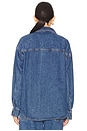view 3 of 4 Denim Oversized Shirt in Mid Denim Blue