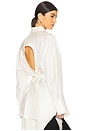 view 1 of 5 Deconstructed Silk Shirt in Cream