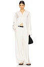 view 5 of 5 Deconstructed Silk Shirt in Cream