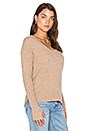 view 3 of 6 Circle Back Sweater in Heather Camel