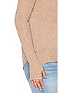 view 6 of 6 Circle Back Sweater in Heather Camel