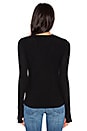 view 3 of 5 Strappy V Neck Sweater in Black