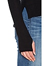 view 4 of 5 Strappy V Neck Sweater in Black