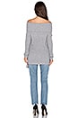 view 3 of 3 Rib Off Shoulder Sweater in Grey