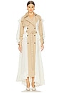 view 1 of 3 Trench With Ruffle Dress in Beige Cream