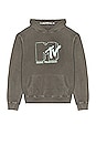 view 1 of 3 MTV Washed Black Hoodie in Washed Black