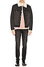 view 5 of 5 BLOUSON DENIM SHERPA in Stone Black