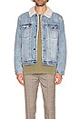 view 3 of 3 Denim Sherpa Jacket in Original Stone
