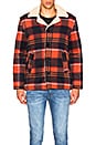 view 2 of 5 Old Mate Sherpa Coat in Fire Check