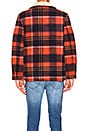 view 4 of 5 Old Mate Sherpa Coat in Fire Check