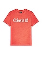 view 1 of 4 Coca Cola Is It Tee in Washed Red
