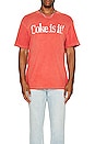 view 3 of 4 Coca Cola Is It Tee in Washed Red