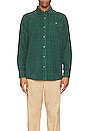 view 3 of 3 Men At Work Tile Cord Shirt in Trade Green