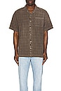 view 4 of 4 Tile Cord Bowler Shirt in Brown