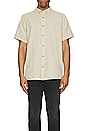 view 3 of 3 Men At Work Short Sleeve Oxford Shirt in Stone