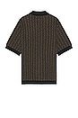 view 2 of 4 Bowler Pattern Knit Shirt in Brown
