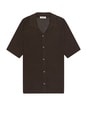 view 1 of 4 Bowler Grid Knit Shirt in Brown