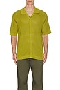 view 3 of 3 Bowler Grid Knit Shirt in Cactus