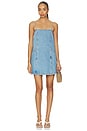 view 1 of 3 Deco Denim Cami Dress in Vintage Stone