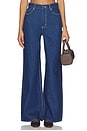 view 1 of 6 Relaxed Sailor Long Wide Leg Jeans in Madame Blue
