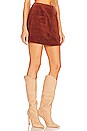 view 2 of 4 X Phoebe Tonkin Francoise Cord Mini Skirt in Chestnut