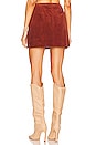 view 3 of 4 X Phoebe Tonkin Francoise Cord Mini Skirt in Chestnut