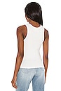 view 3 of 4 Miller Baby Rib Tank in White