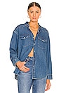 view 1 of 4 Western Denim Shirt in Blue